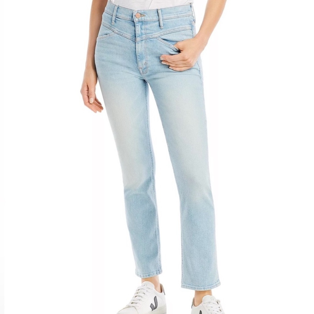 MOTHER Superior The Dazzler Yoke Front Ankle Jeans Lots of Free hugs